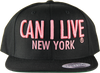 CAN I LIVE Snapback Pink Letter Adjustable