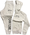 CAN I LIVE Chest Logo Sweat Suit Adjustable