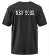 CAN I LIVE  CLASSIC BLACK  T-SHIRT WITH NEW YORK BACK PRINT ON TEE