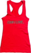CAN I LIVE FEMALE , RED SPORT TANK TOP